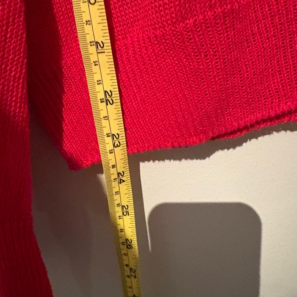 MaxMara Weekend Red Crew Neck Sweater linen - Picture 6 of 9
